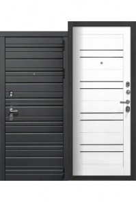 the-entrance-door-is-11.6 cm . Enza Black quartz+oak chip white